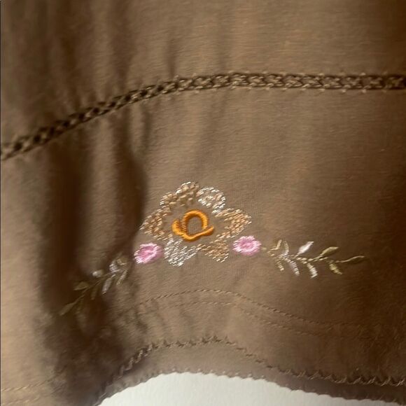 Unik Tan Embellished Short Sleeve Tee - Picture 3 of 5